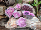 Natural Salrose Cobaltoan Dolomite Specimens with Heterogenite x 6 From Kakanda, Congo - Toprock Gemstones and Minerals 