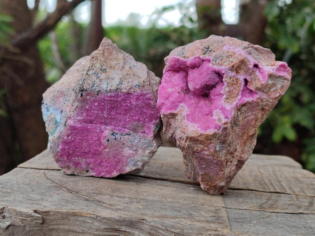 Natural Salrose Cobaltoan Dolomite Specimens with Heterogenite x 6 From Kakanda, Congo - Toprock Gemstones and Minerals 