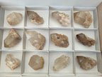 Natural Smokey Clear and Citrine Luena Quartz Crystals x 12 From Luena, Congo - Toprock Gemstones and Minerals 