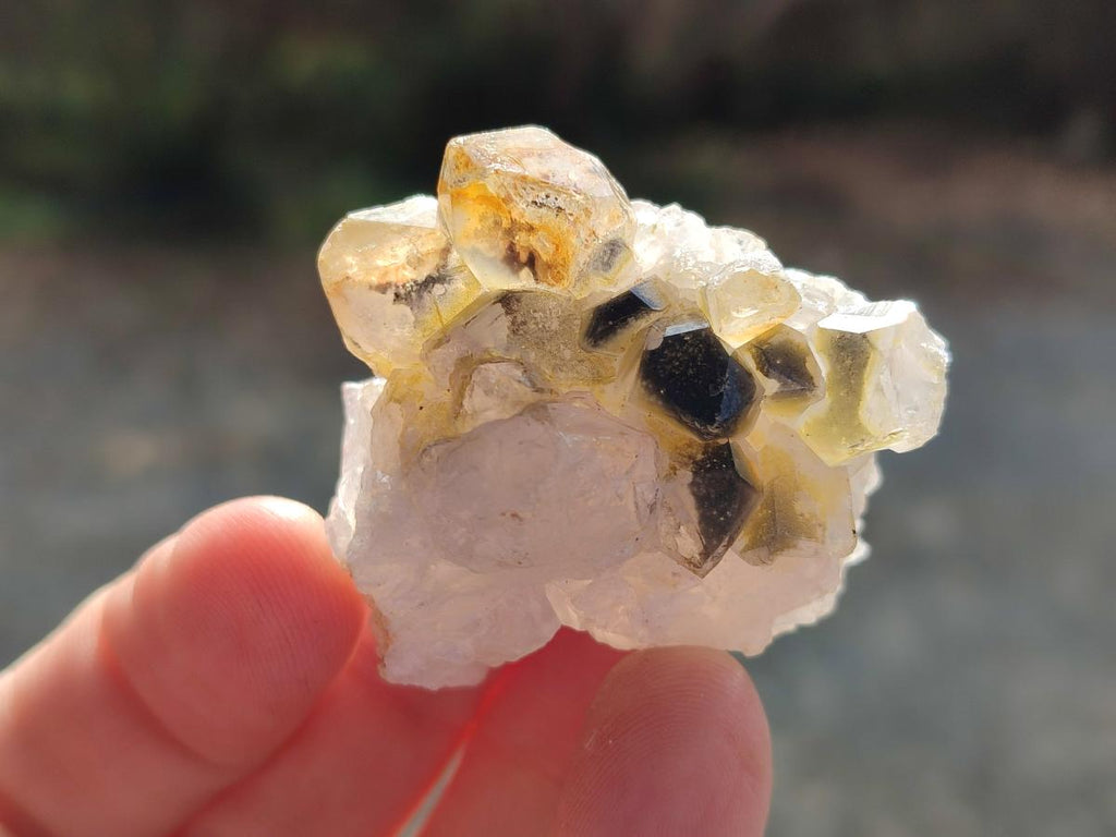 Natural Golden Limonite Quartz Clusters x 70 From Solwezi, Zambia - Toprock Gemstones and Minerals 