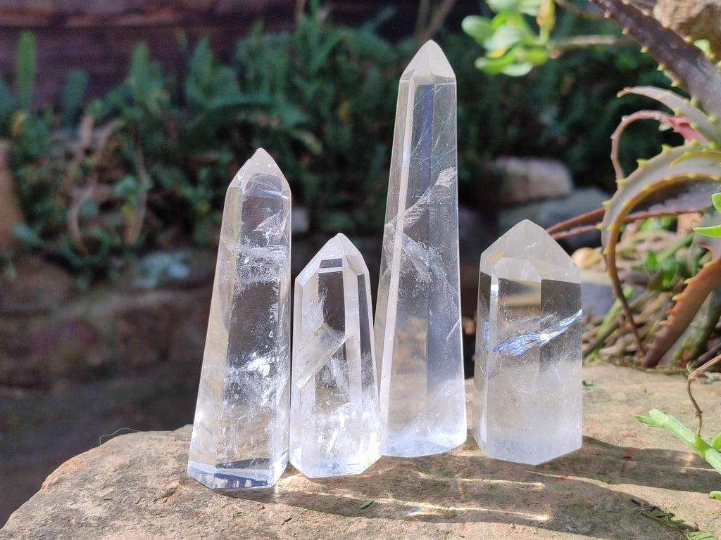 Polished Clear Quartz Crystals x 24 From Madagascar - Toprock Gemstones and Minerals 