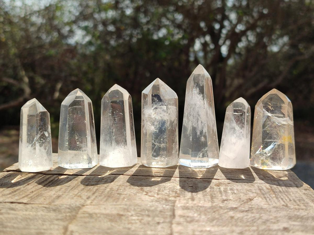 Polished Clear Quartz Crystals x 24 From Madagascar - Toprock Gemstones and Minerals 