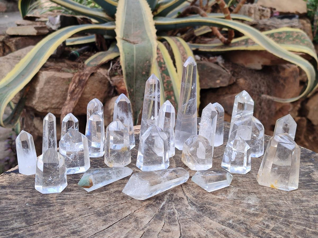 Polished Clear Quartz Crystals x 24 From Madagascar - Toprock Gemstones and Minerals 