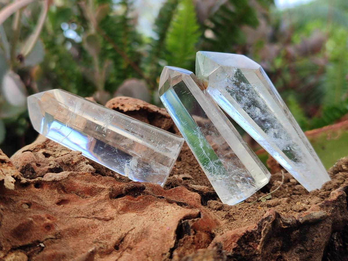 Polished Clear Quartz Crystals x 24 From Madagascar - Toprock Gemstones and Minerals 