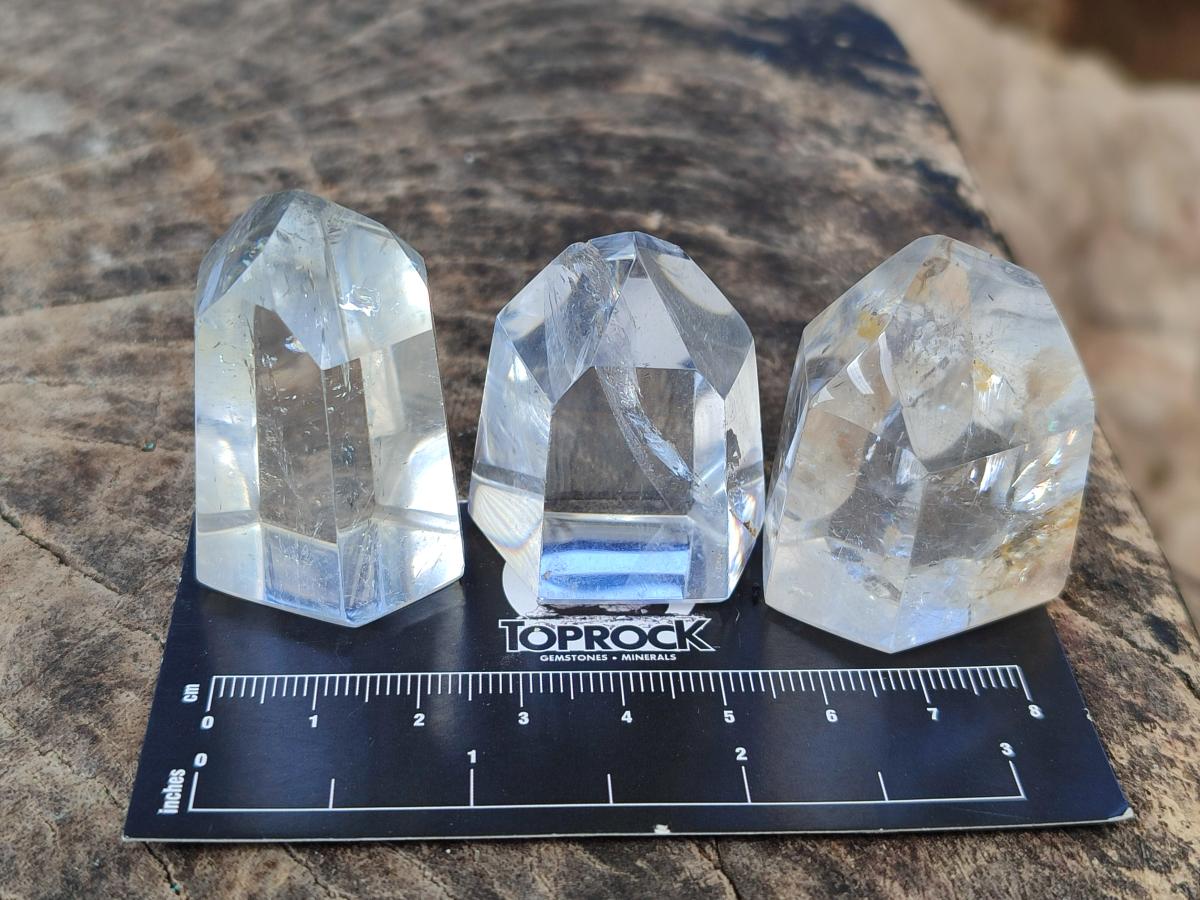 Polished Clear Quartz Crystals x 24 From Madagascar - Toprock Gemstones and Minerals 