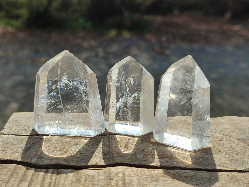 Polished Clear Quartz Crystals x 24 From Madagascar - Toprock Gemstones and Minerals 