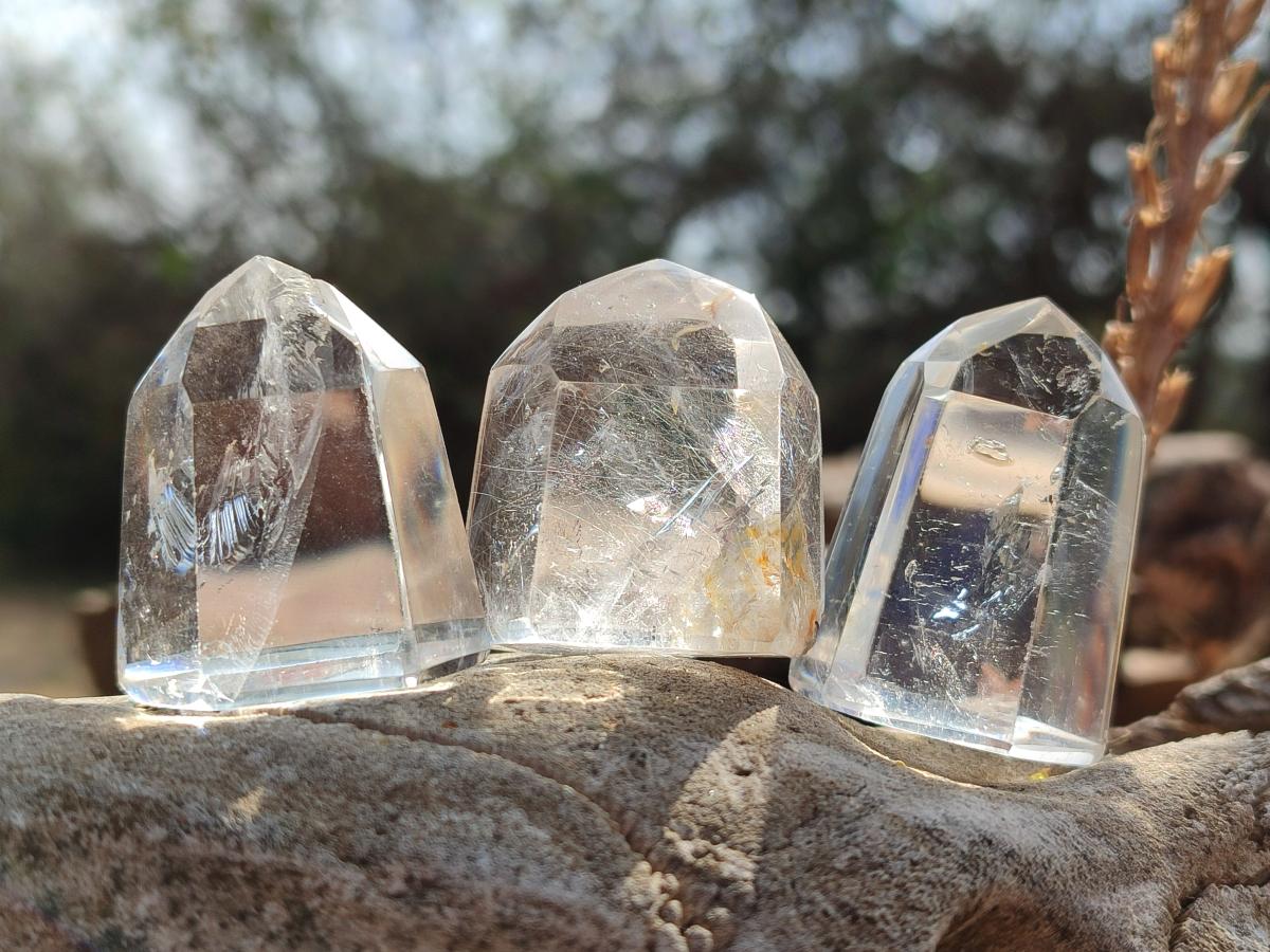 Polished Clear Quartz Crystals x 24 From Madagascar - Toprock Gemstones and Minerals 