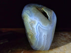 Polished Blue Lace Agate Standing Display Pieces x 3 From Nsanje, Malawi - Toprock Gemstones and Minerals 