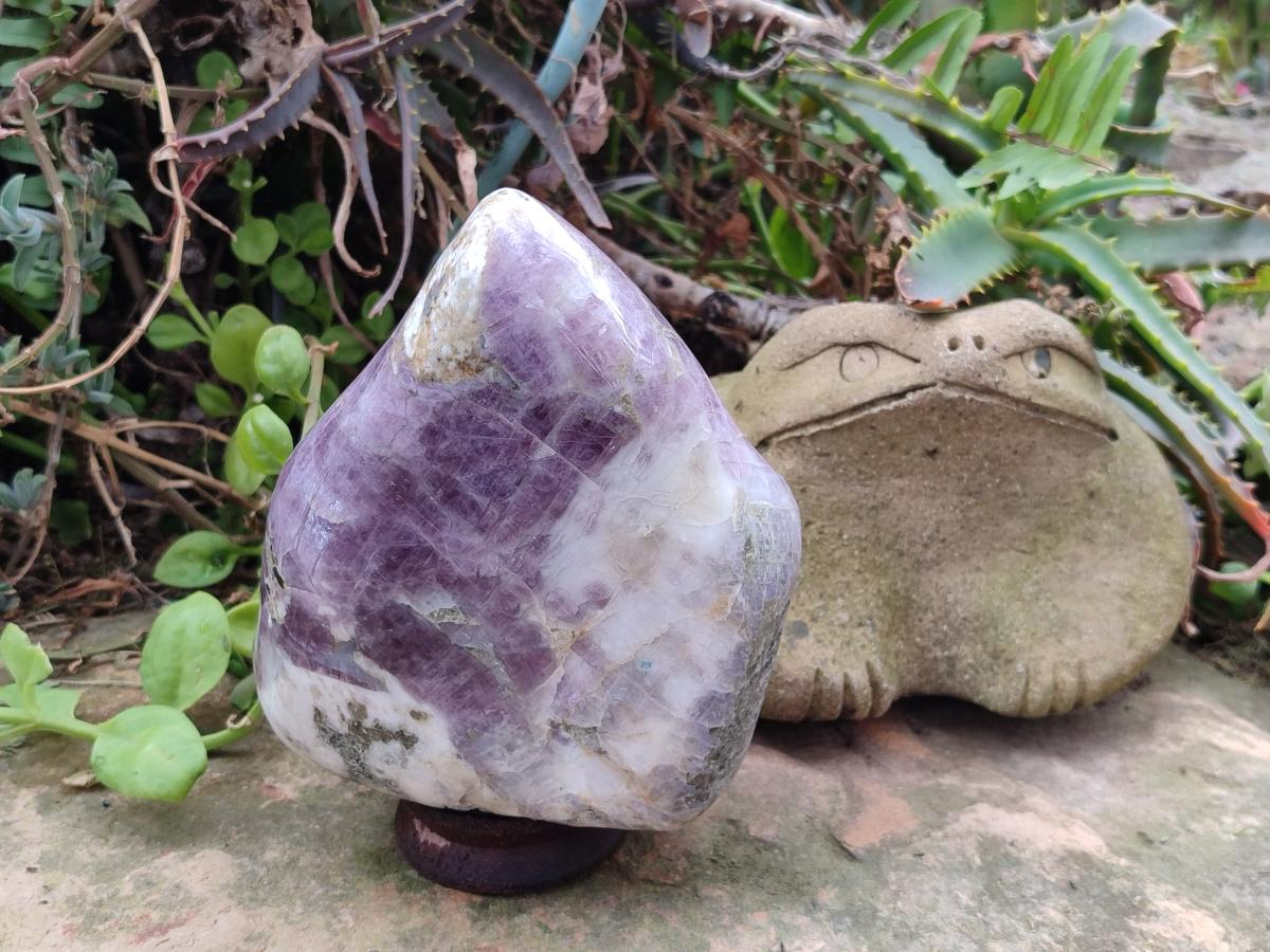 Polished Large Rare Anhydrite Standing Display Piece x 1 Tulear, Madagascar - Toprock Gemstones and Minerals 