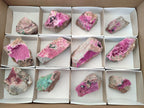 Natural Salrose Cobaltoan Dolomite Specimens with Associated Minerals x 12 From Kakanda, Congo - Toprock Gemstones and Minerals 