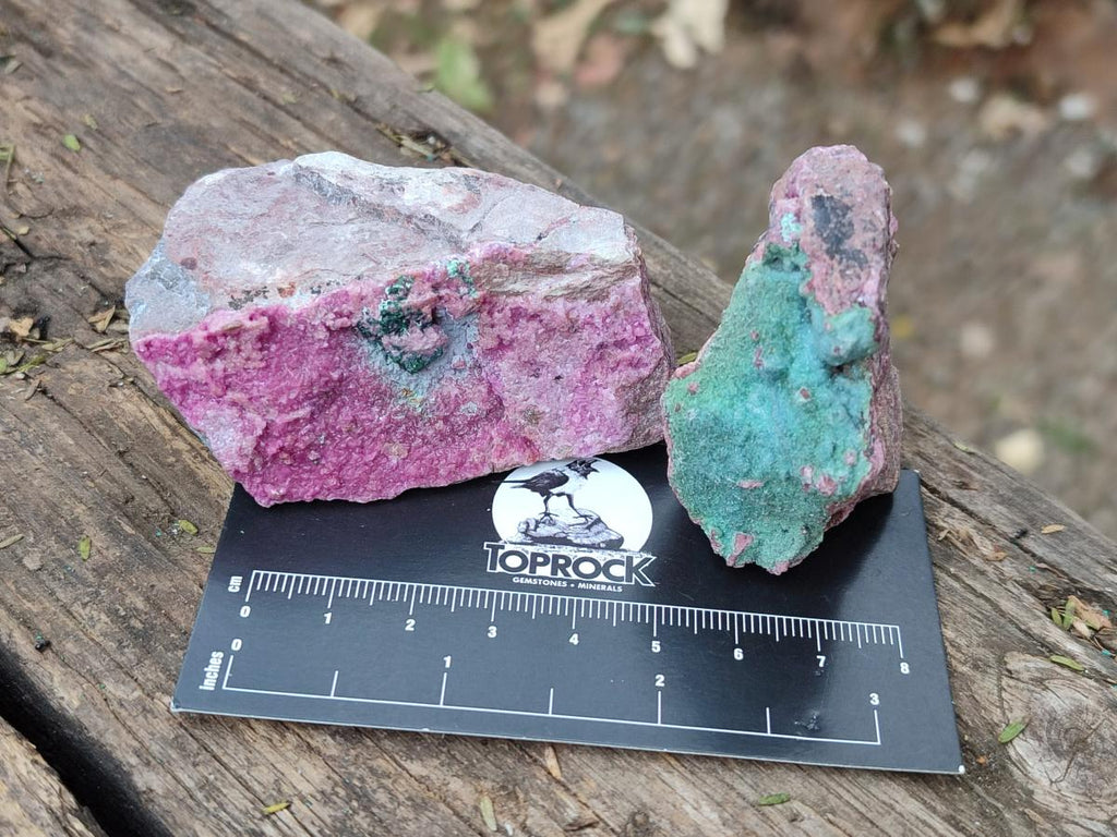 Natural Salrose Cobaltoan Dolomite Specimens with Associated Minerals x 12 From Kakanda, Congo - Toprock Gemstones and Minerals 