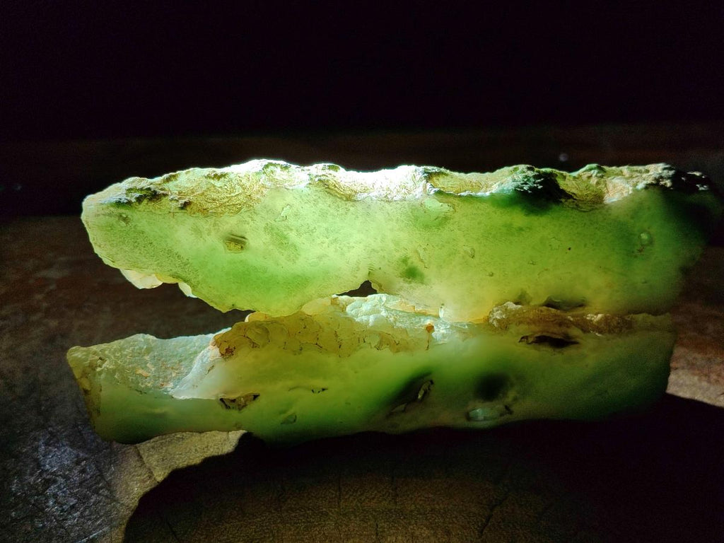 Polished One Side Mtorolite Chrysoprase Slices x 12 From Mutorashanga, Zimbabwe - Toprock Gemstones and Minerals 