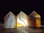 Polished Banded Agate House Shaped Slices x 12 From Madagascar - Toprock Gemstones and Minerals 