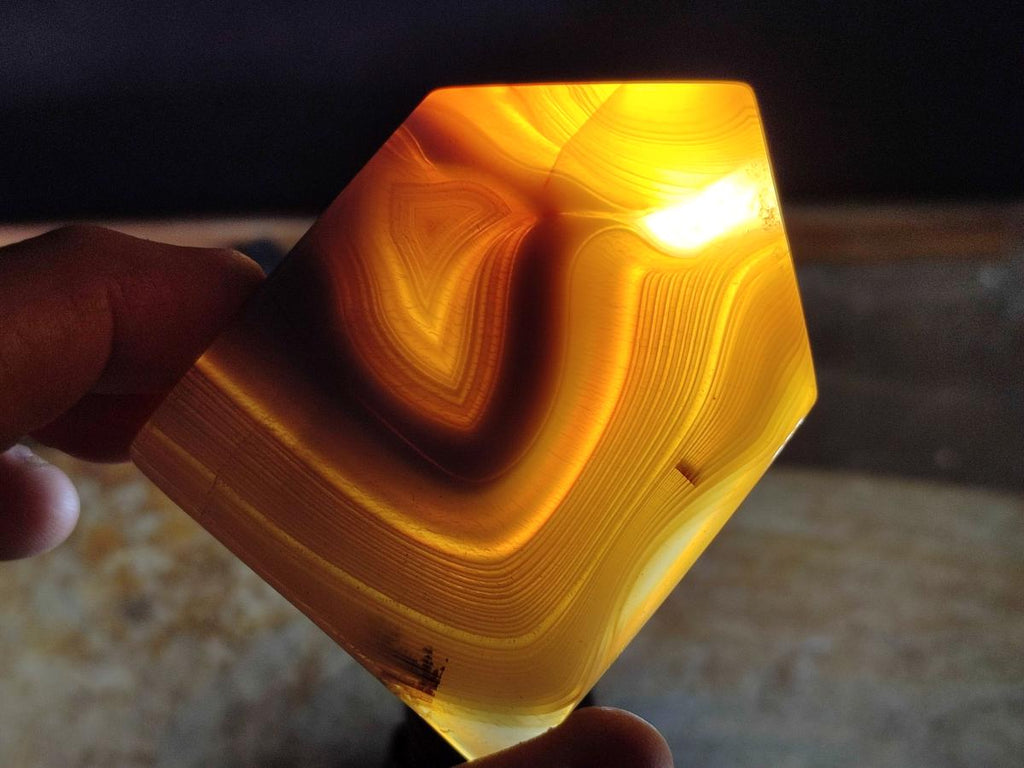 Polished Banded Agate House Shaped Slices x 12 From Madagascar - Toprock Gemstones and Minerals 
