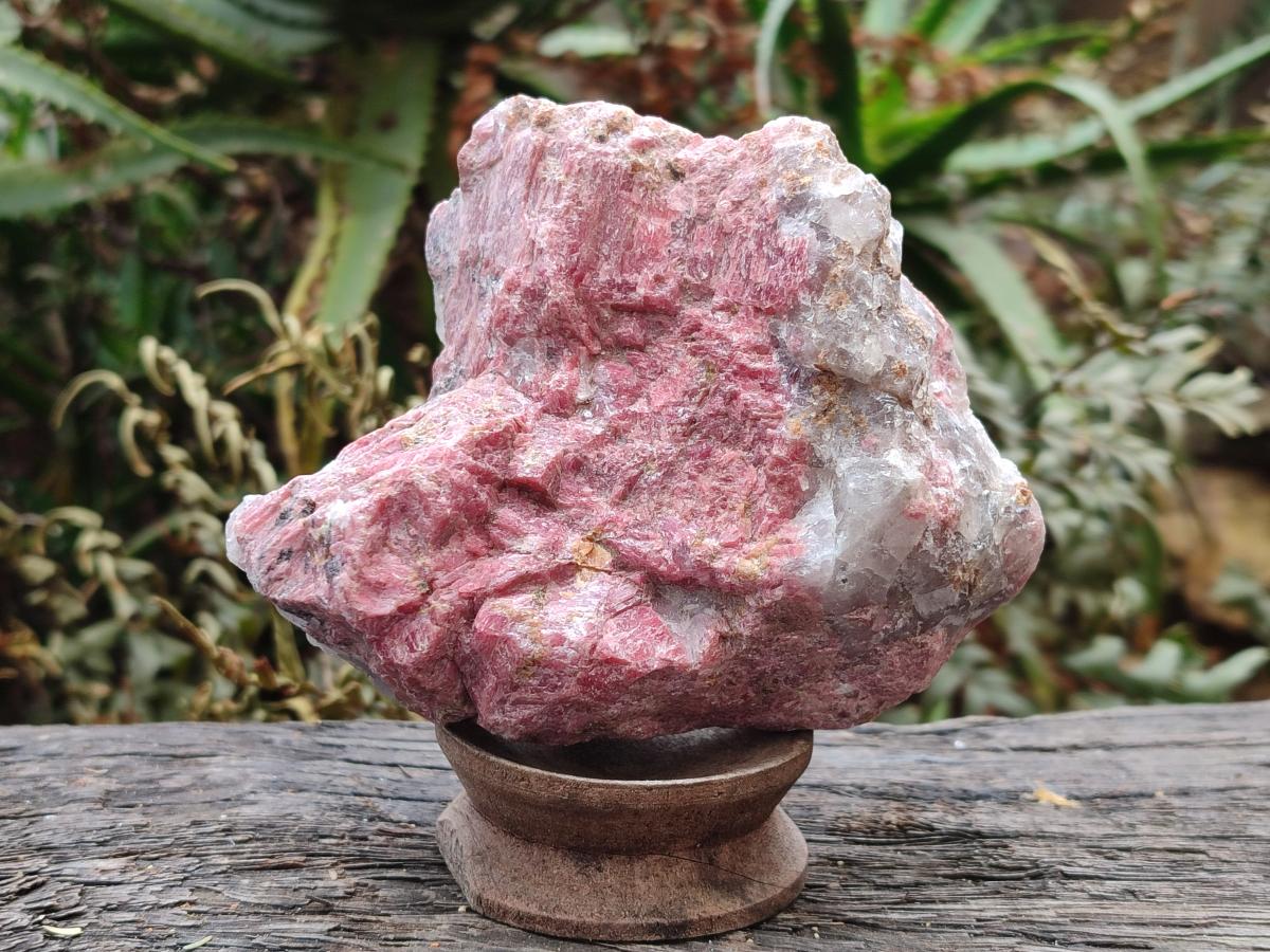 Natural Cobbed Rhodonite Specimens x 6 From Rhusinga, Zimbabwe - Toprock Gemstones and Minerals 