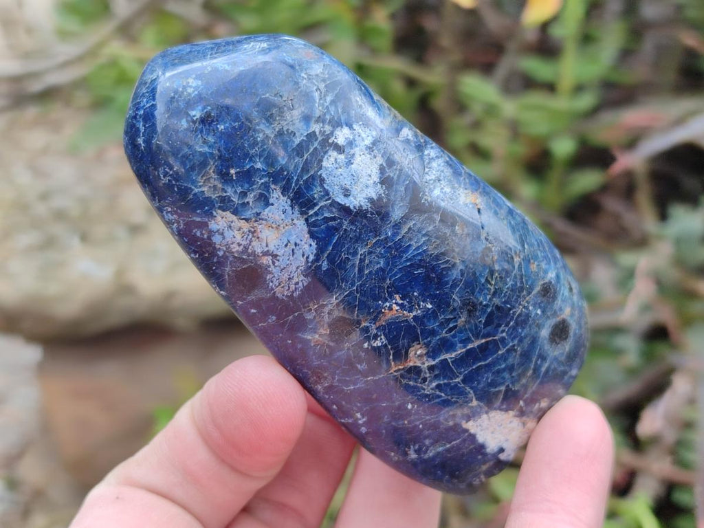 Polished Dumortierite Standing Display Pieces x 6 From Madagascar - Toprock Gemstones and Minerals 