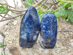 Polished Dumortierite Standing Display Pieces x 6 From Madagascar - Toprock Gemstones and Minerals 