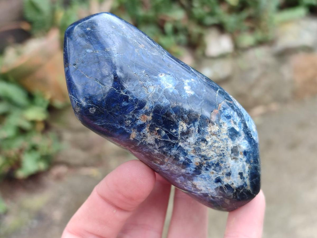 Polished Dumortierite Standing Display Pieces x 6 From Madagascar - Toprock Gemstones and Minerals 