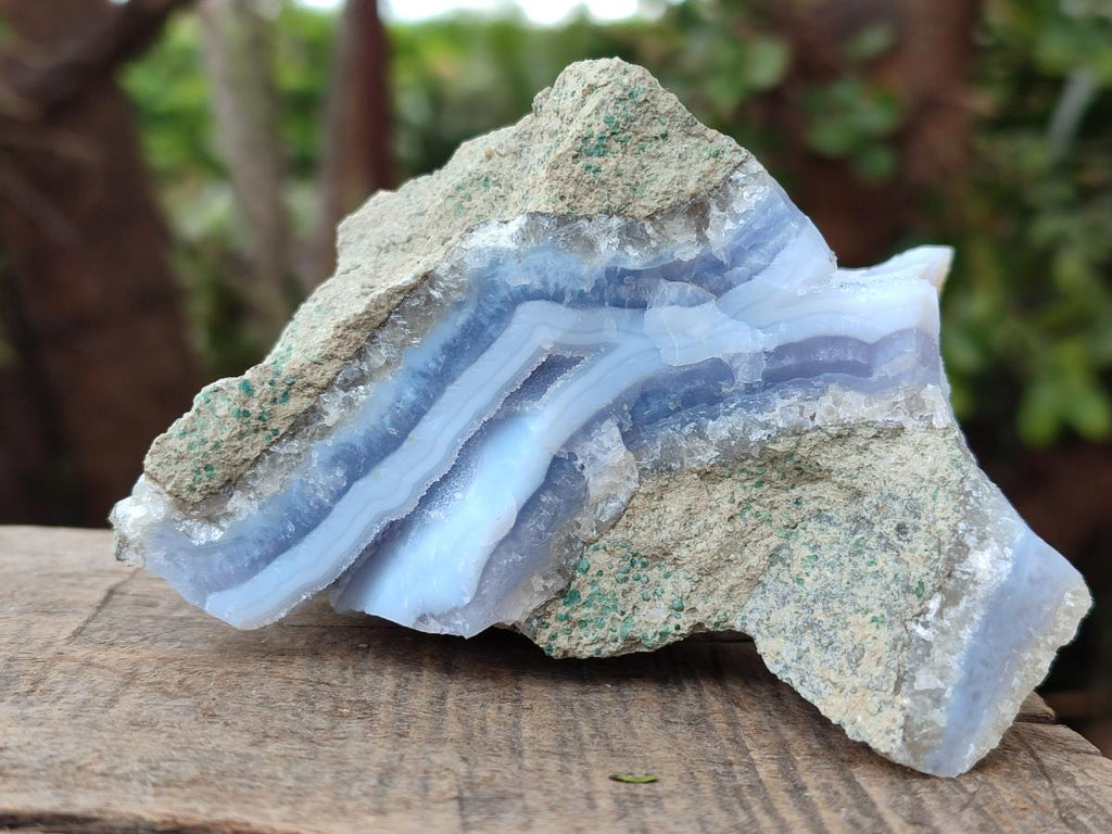 Natural Blue Lace Agate Geode Specimens x 6 From Nsanje, Malawi - Toprock Gemstones and Minerals 