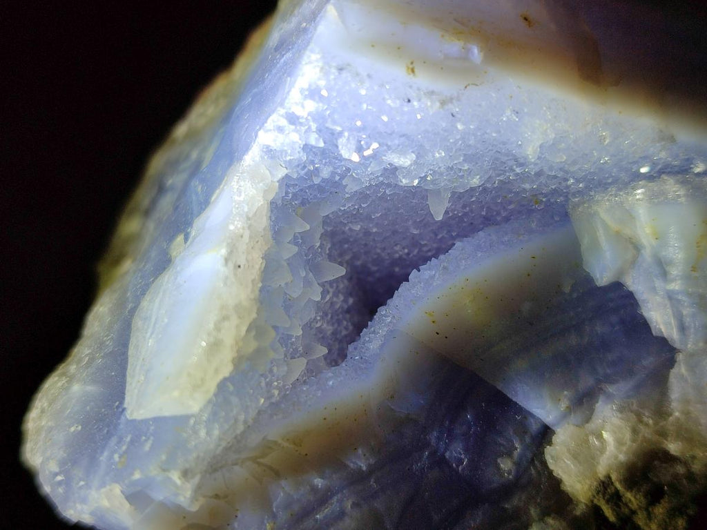 Natural Blue Lace Agate Geode Specimens x 6 From Nsanje, Malawi - Toprock Gemstones and Minerals 