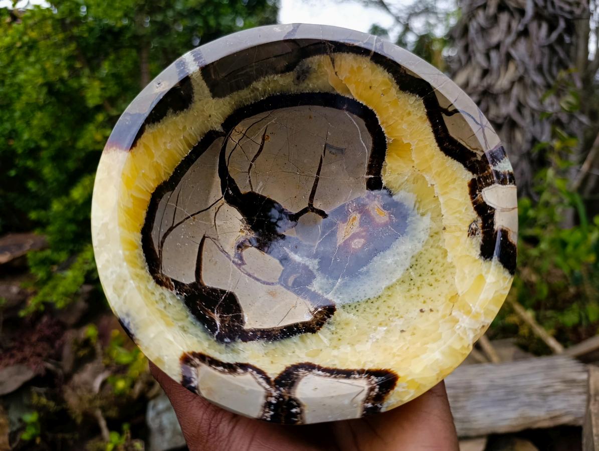 Polished Large Septerye Bowl x 1 From Mahajanga, Madagascar - Toprock Gemstones and Minerals 