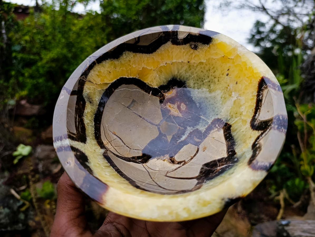 Polished Large Septerye Bowl x 1 From Mahajanga, Madagascar - Toprock Gemstones and Minerals 