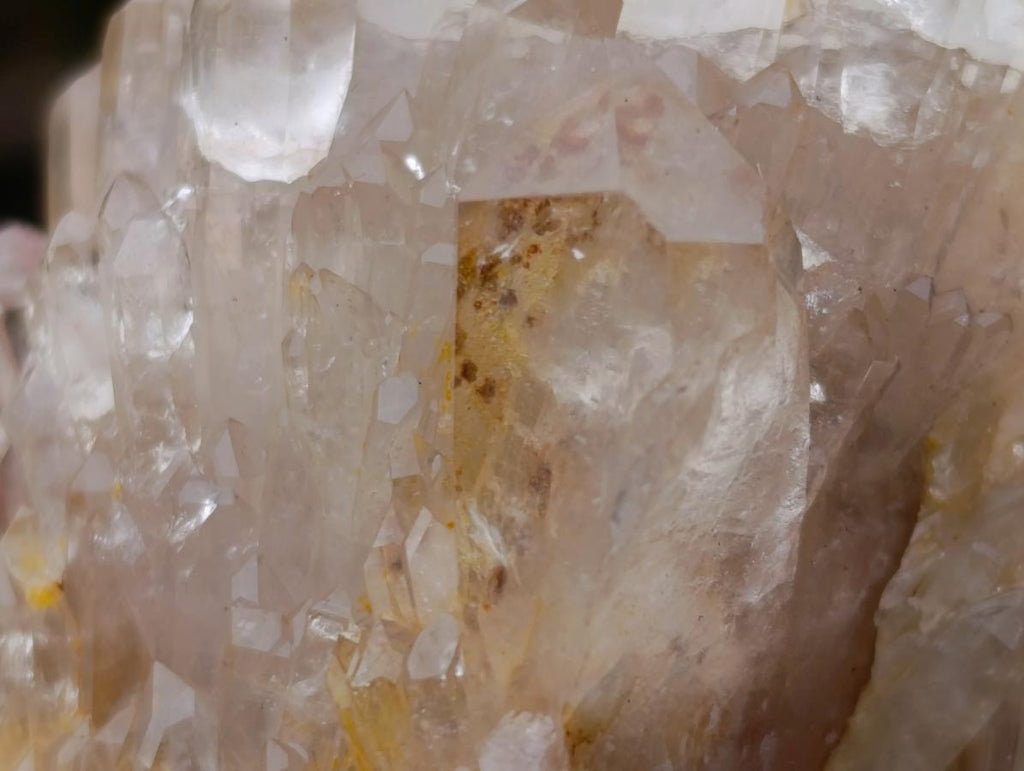 Natural Cascading Clear Champagne Citrine Quartz Crystals and Clusters x 12 From Luena, Congo - Toprock Gemstones and Minerals 