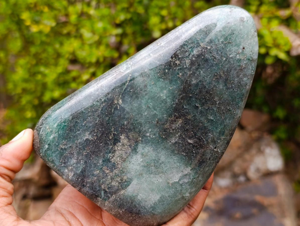 Polished Fuchsite Quartz Standing Display Pieces x 2 From Andakatany, Madagascar - Toprock Gemstones and Minerals 