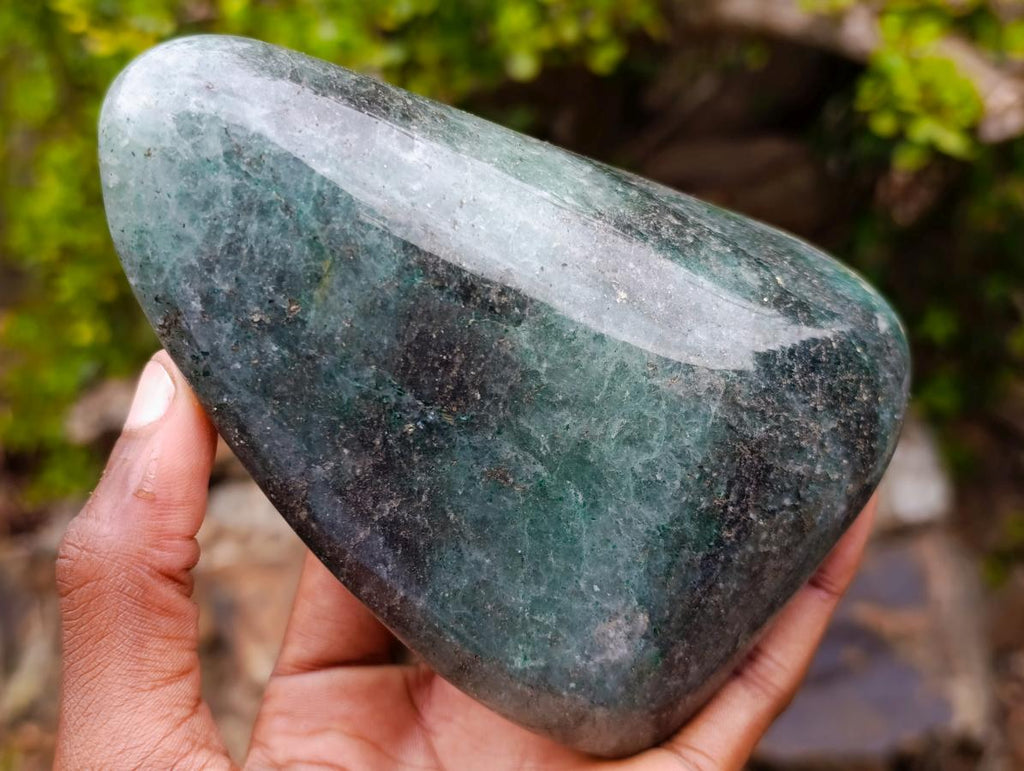 Polished Fuchsite Quartz Standing Display Pieces x 2 From Andakatany, Madagascar - Toprock Gemstones and Minerals 