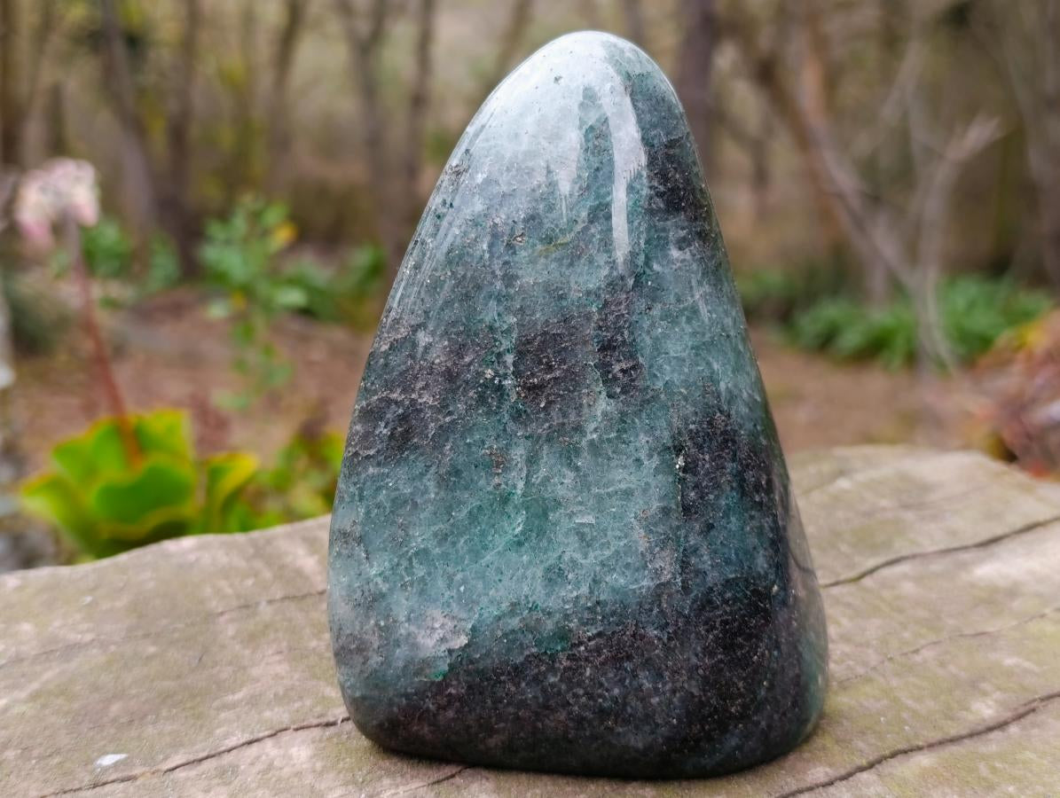 Polished Fuchsite Quartz Standing Display Pieces x 2 From Andakatany, Madagascar - Toprock Gemstones and Minerals 