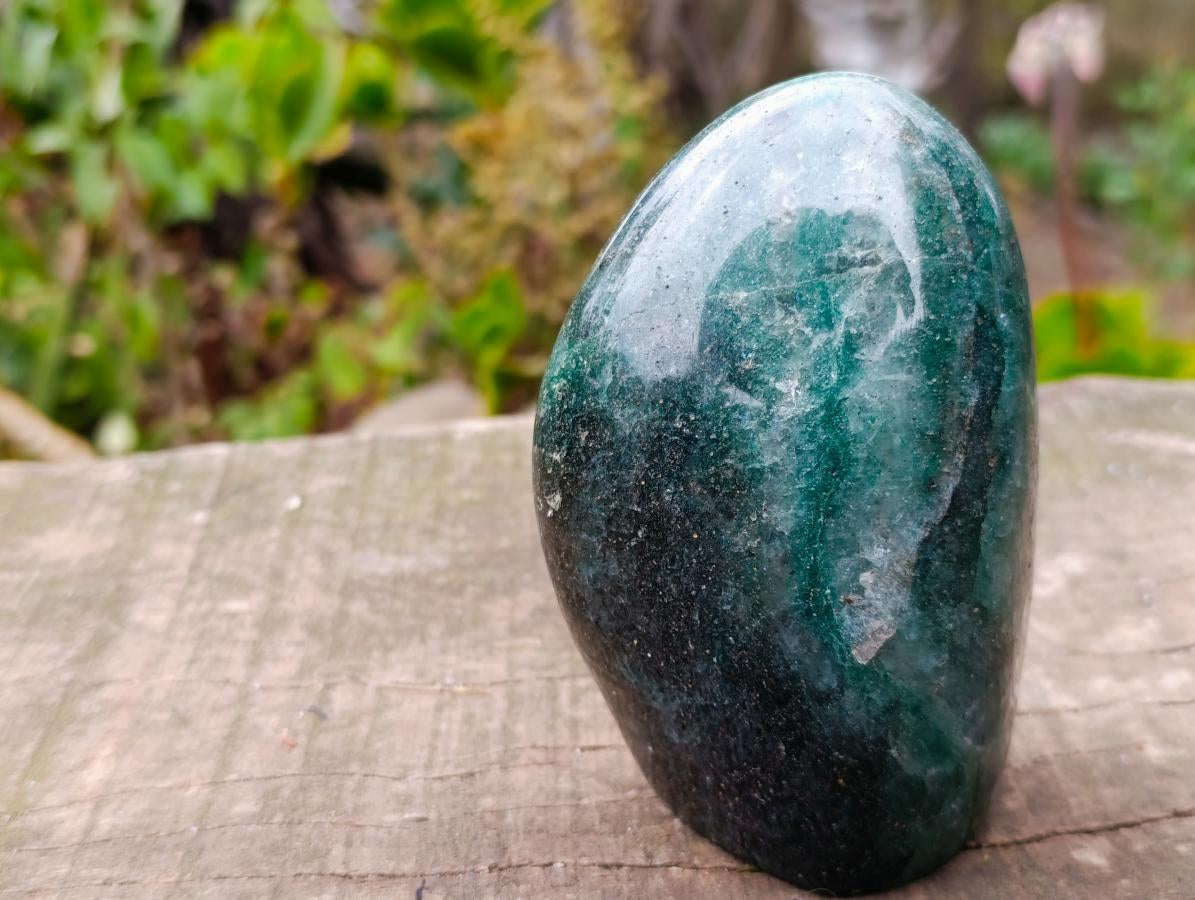 Polished Fuchsite Quartz Standing Display Pieces x 2 From Andakatany, Madagascar - Toprock Gemstones and Minerals 