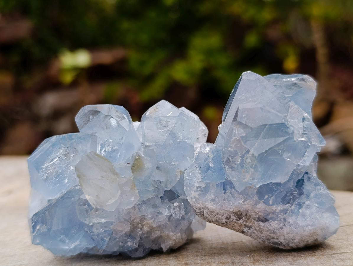 Natural Blue Celestite Specimens x 38 From Sakoany, Madagascar - Toprock Gemstones and Minerals 