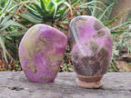 Polished Stichtite Standing Display Pieces x 2 From Barberton, South Africa - Toprock Gemstones and Minerals 