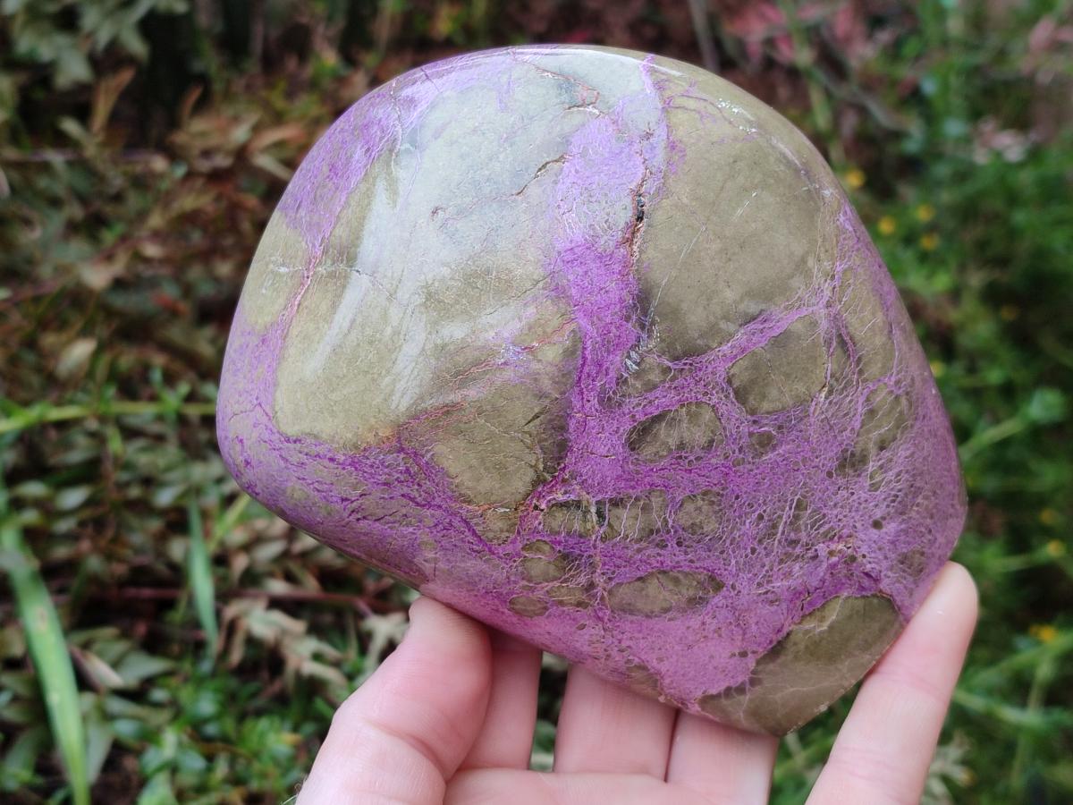 Polished Stichtite Standing Display Pieces x 2 From Barberton, South Africa - Toprock Gemstones and Minerals 