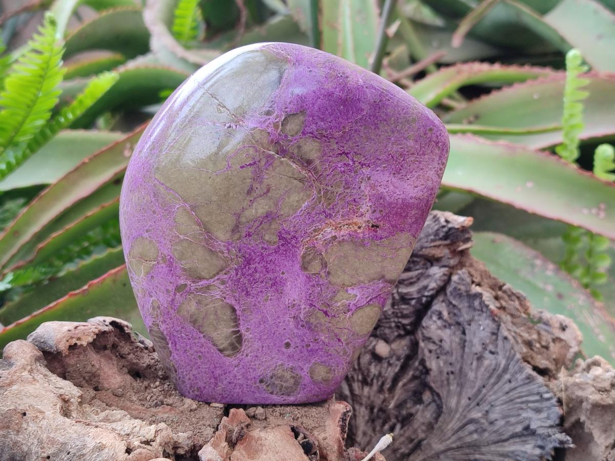 Polished Stichtite Standing Display Pieces x 2 From Barberton, South Africa - Toprock Gemstones and Minerals 