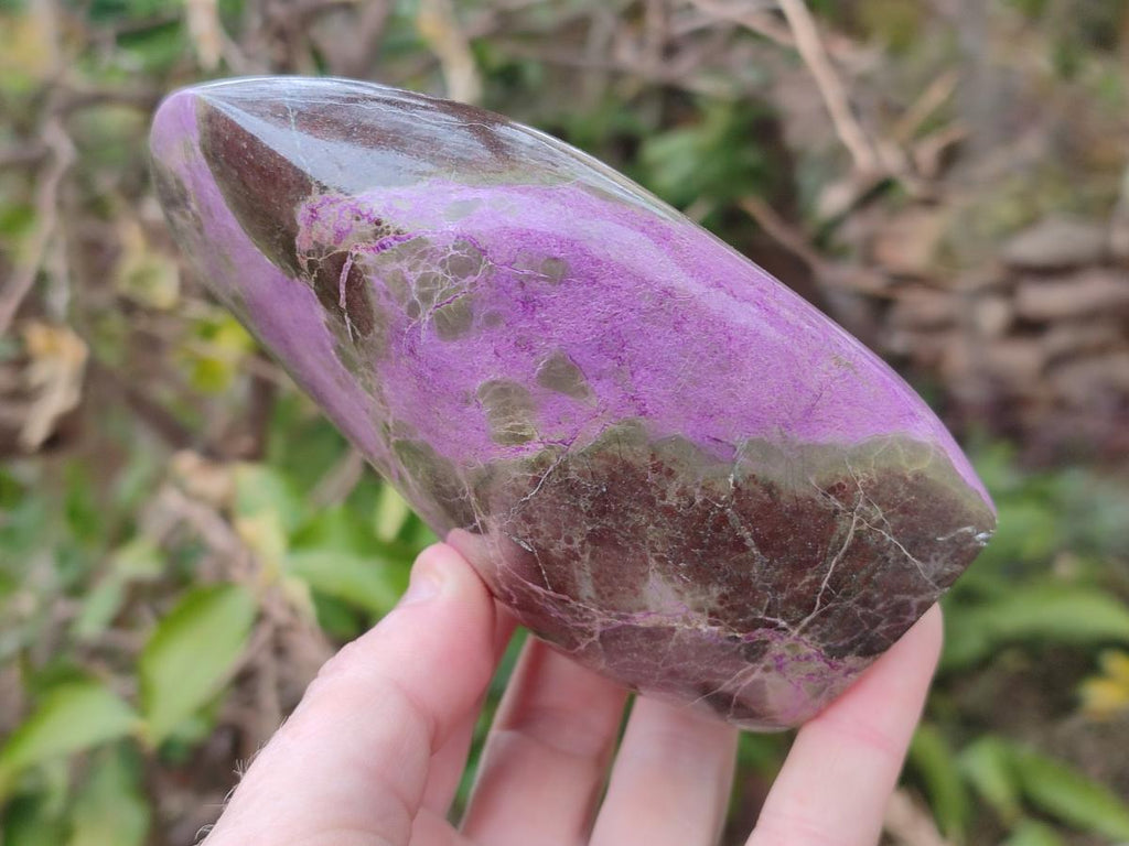 Polished Stichtite Standing Display Pieces x 2 From Barberton, South Africa - Toprock Gemstones and Minerals 