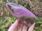 Polished Stichtite Standing Display Pieces x 2 From Barberton, South Africa - Toprock Gemstones and Minerals 