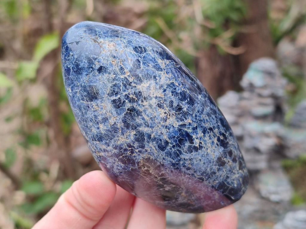 Polished Dumortierite Standing Display Pieces x 6 From Madagascar - Toprock Gemstones and Minerals 