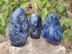 Polished Dumortierite Standing Display Pieces x 6 From Madagascar - Toprock Gemstones and Minerals 