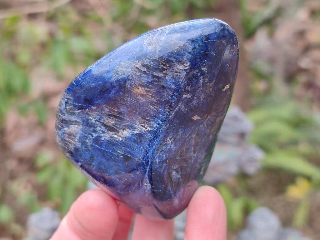 Polished Dumortierite Standing Display Pieces x 6 From Madagascar - Toprock Gemstones and Minerals 