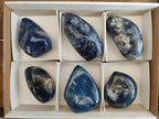 Polished Dumortierite Standing Display Pieces x 6 From Madagascar - Toprock Gemstones and Minerals 