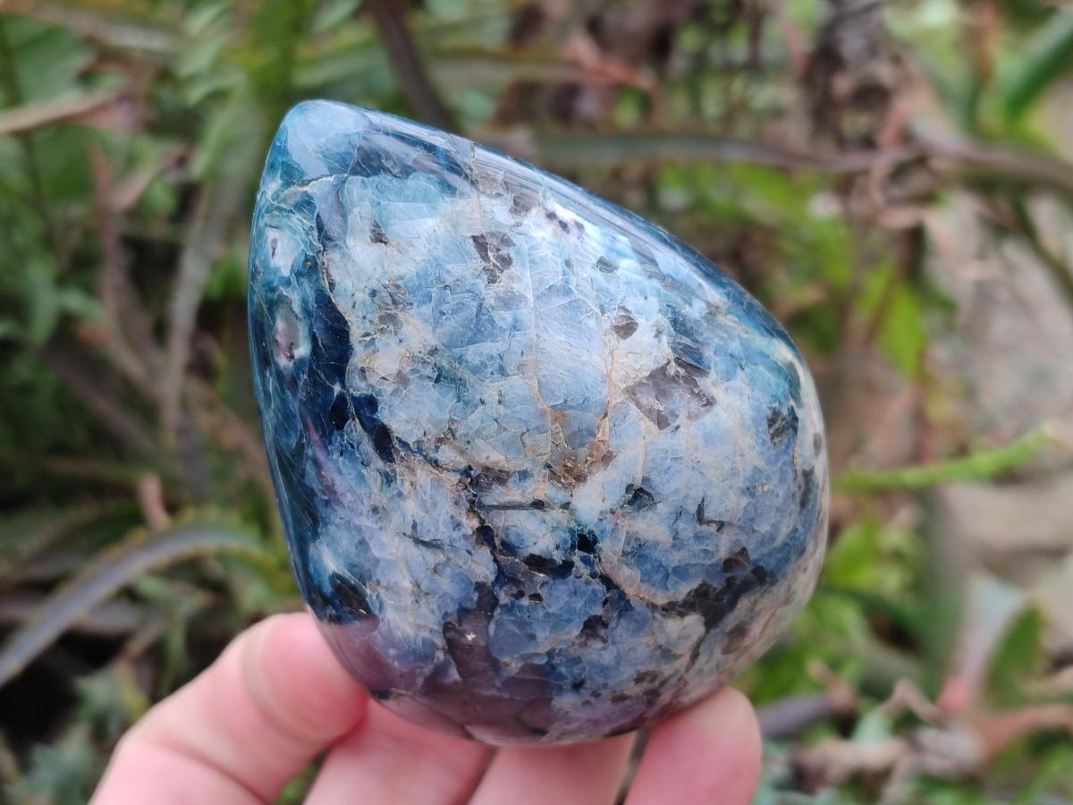 Polished Dumortierite Standing Display Pieces x 6 From Madagascar - Toprock Gemstones and Minerals 