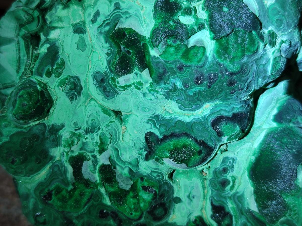 Natural Botryoidal Malachite Specimens x 2 From Congo - Toprock Gemstones and Minerals 