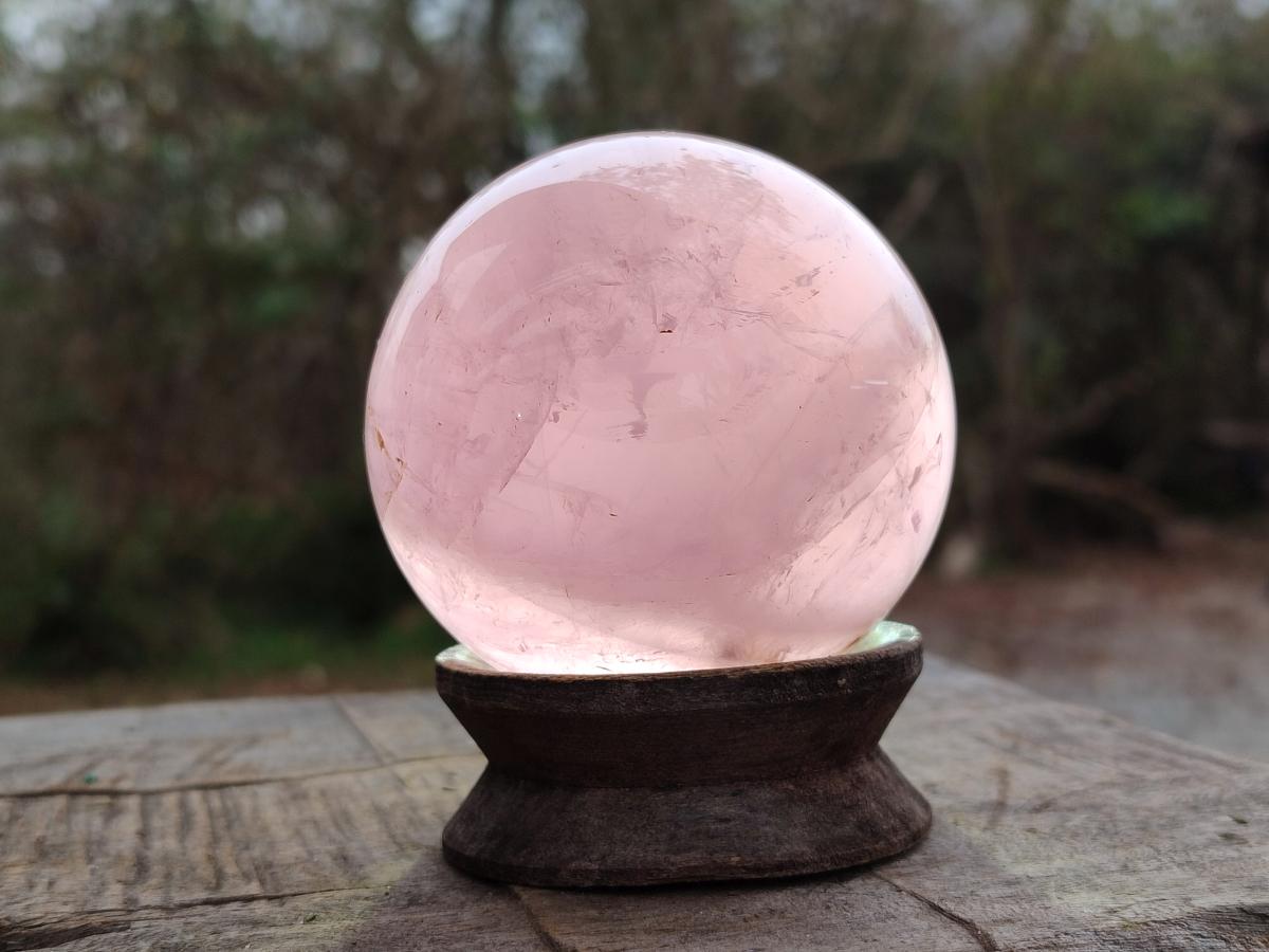 Polished Gemmy Star Rose Quartz Spheres x 3 From Madagascar - Toprock Gemstones and Minerals 