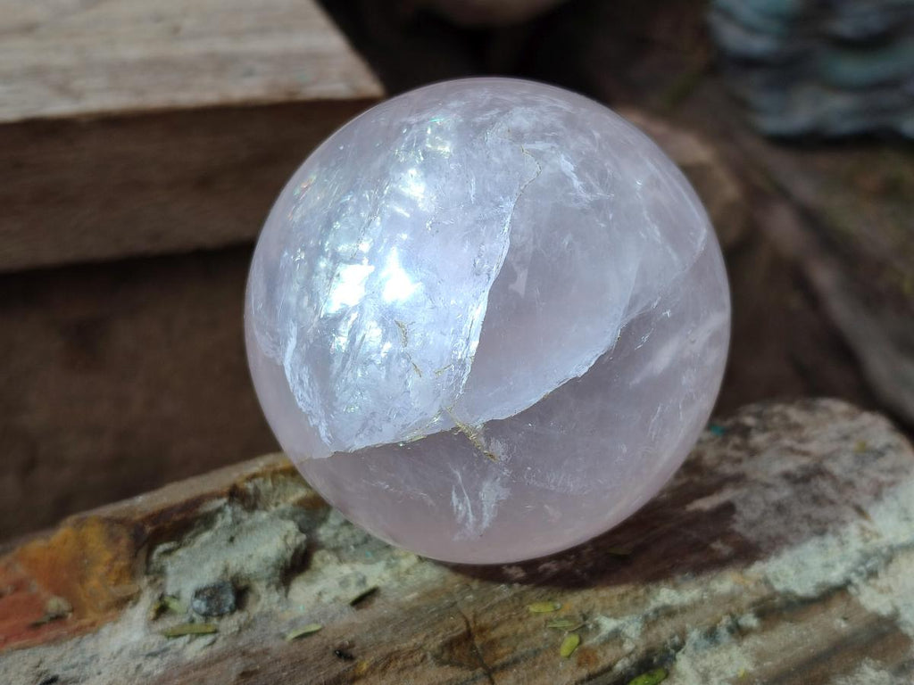 Polished Gemmy Star Rose Quartz Spheres x 3 From Madagascar - Toprock Gemstones and Minerals 