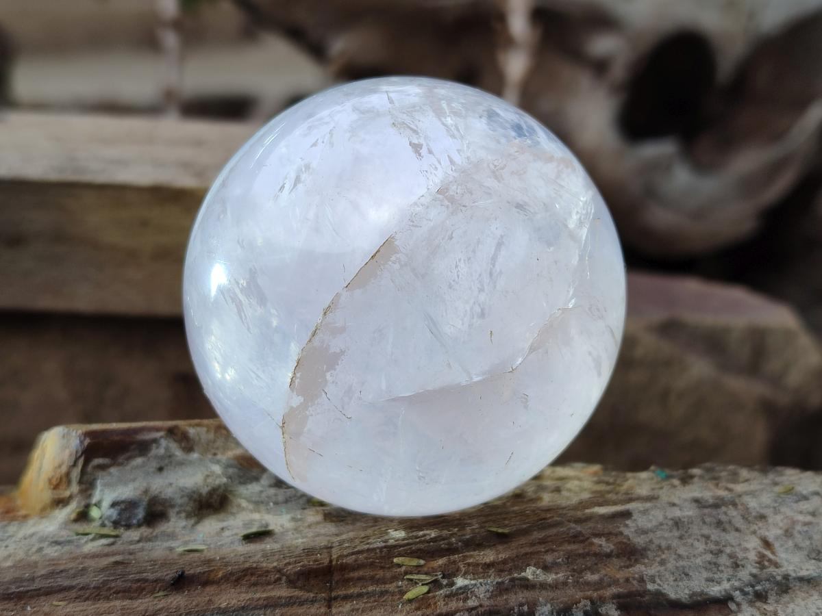 Polished Gemmy Star Rose Quartz Spheres x 3 From Madagascar - Toprock Gemstones and Minerals 