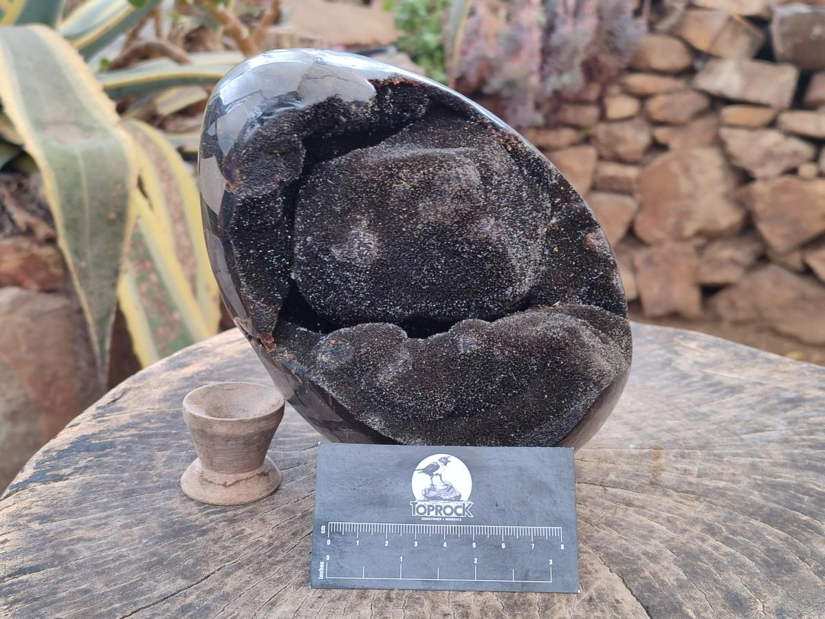 Polished and Natural Large Septerye Sauvage "Dragons Egg" Geode x 1 From Mahajanga, Madagascar - Toprock Gemstones and Minerals 