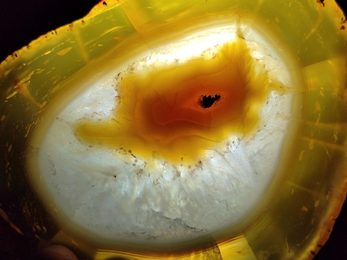 Polished and Natural Large Banded Agate Slices with Natural Edging x 6 From Madagascar - Toprock Gemstones and Minerals 