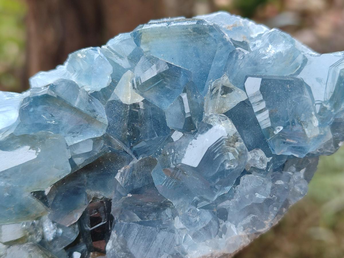 Natural Blue Celestite Geode Specimens x 23 From Sakoany, Madagascar - Toprock Gemstones and Minerals 
