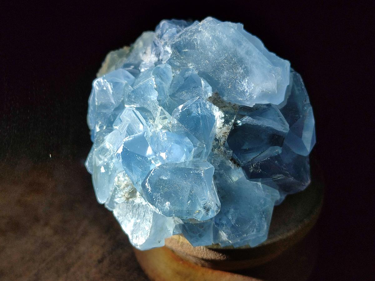Natural Blue Celestite Geode Specimens x 23 From Sakoany, Madagascar - Toprock Gemstones and Minerals 